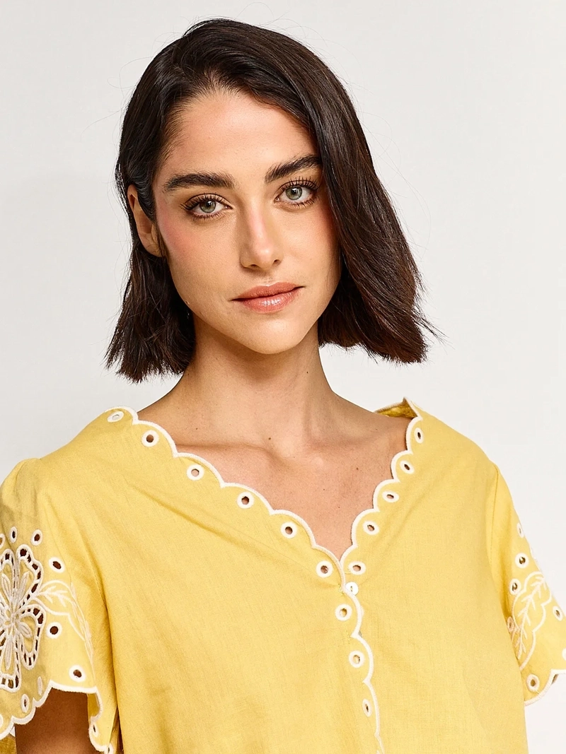 BLUSA MUJER REGATTA ALGODÓN MANGA CORTA - 3