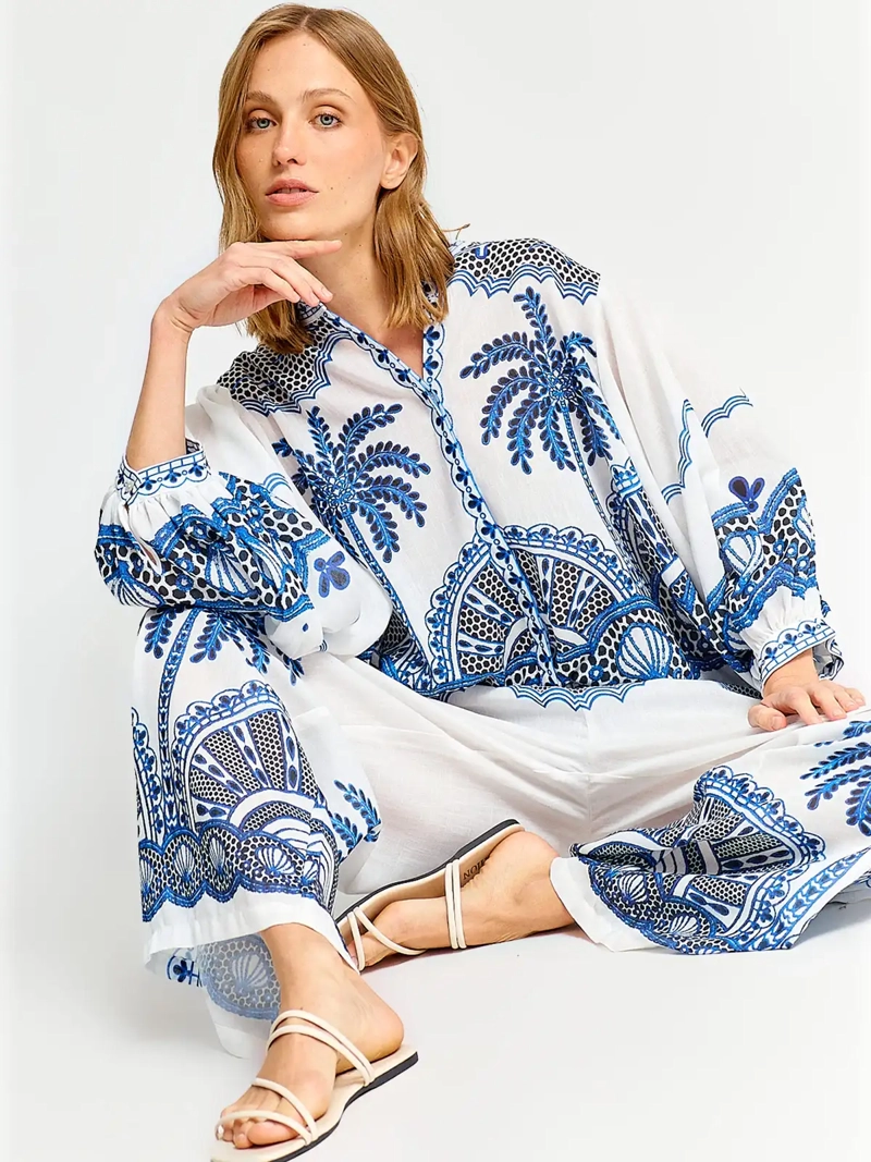BLUSA MUJER REGATTA MANGA 3/4 ESTAMPADA - 4