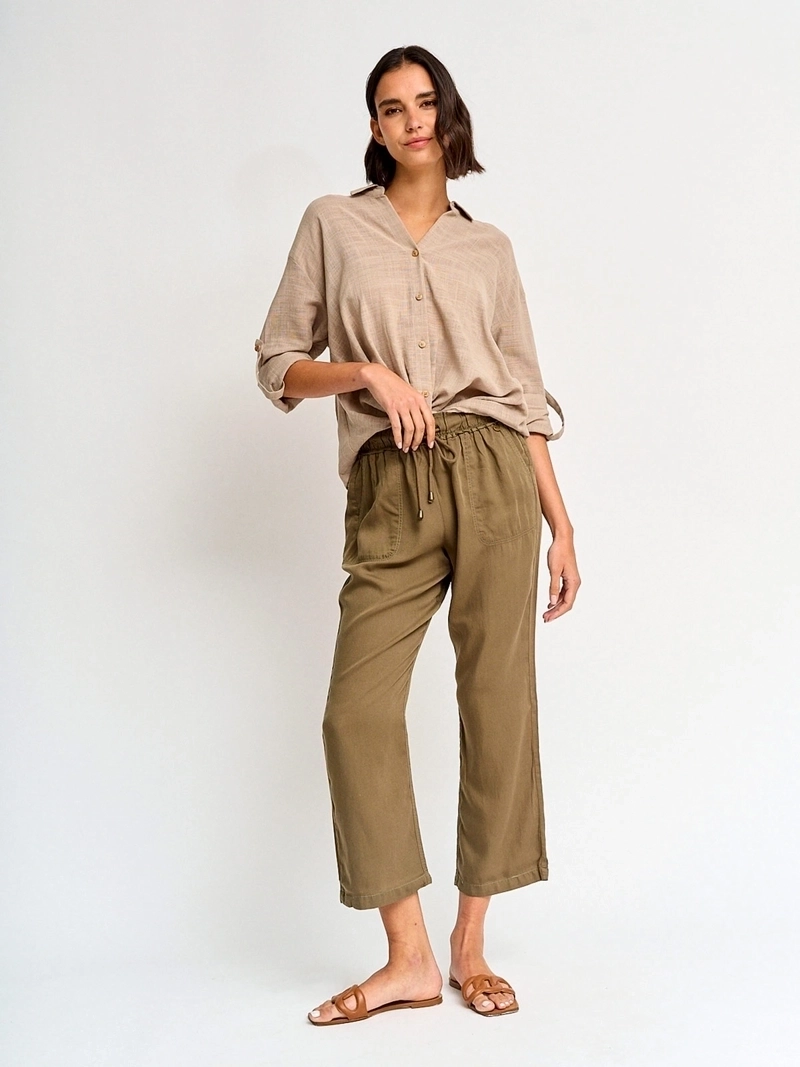 BLUSA MUJER REGATTA ALGODÓN MANGA LARGA RECOGIDO - 4