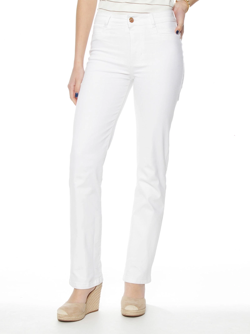 JEANS MUJER WADOS RECTO ALGODÓN TIRO ALTO - 1