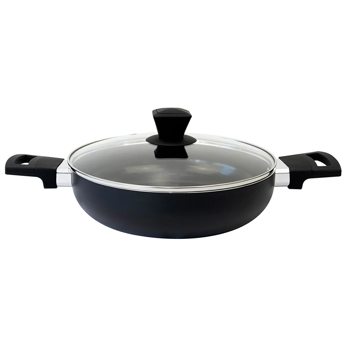 ARROCERA DORAL LOMBARDI CON TAPA 24CM NEGRO - 1