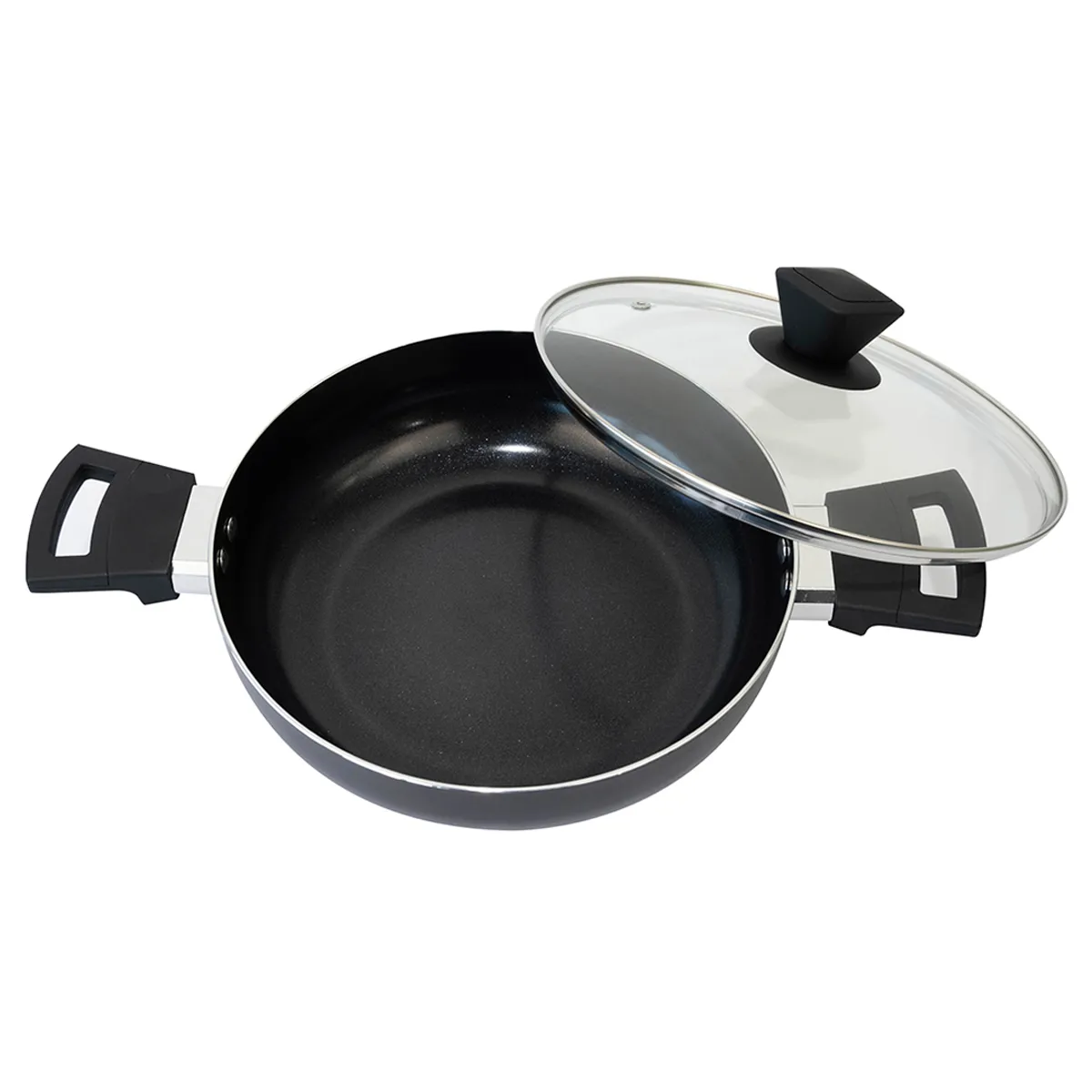 ARROCERA DORAL LOMBARDI CON TAPA 24CM NEGRO - 2