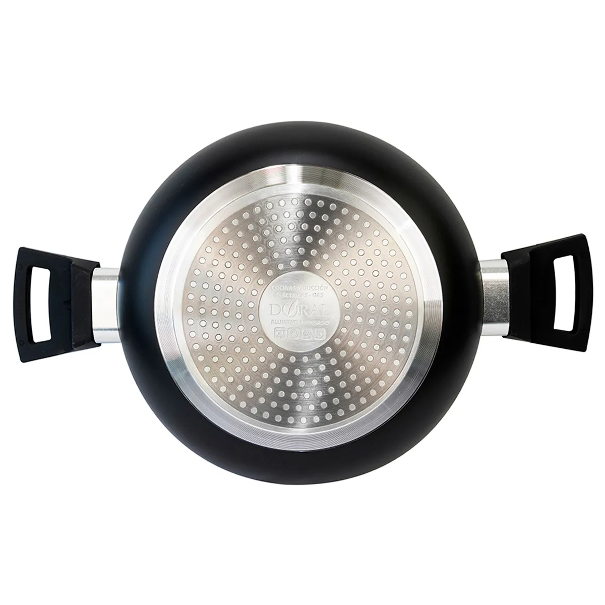 ARROCERA DORAL LOMBARDI CON TAPA 24CM NEGRO - 3