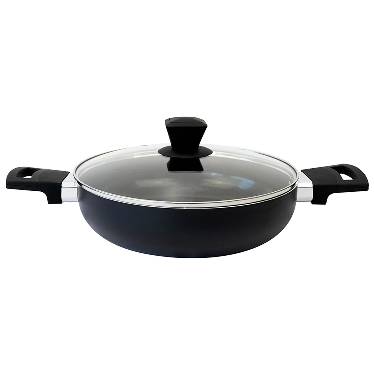 ARROCERA DORAL LOMBARDI CON TAPA 26CM NEGRO - 1