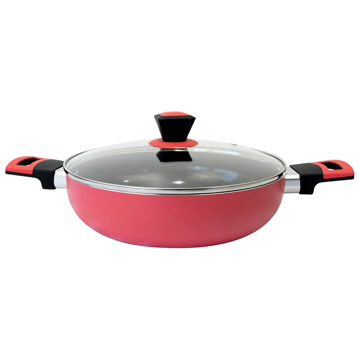 ARROCERA DORAL LOMBARDI CON TAPA 26CM ROJO - 1