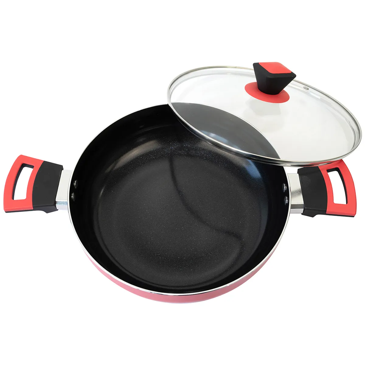 ARROCERA DORAL LOMBARDI CON TAPA 26CM ROJO - 2