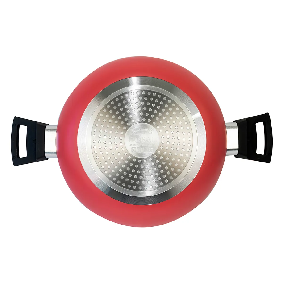 ARROCERA DORAL LOMBARDI CON TAPA 26CM ROJO - 3