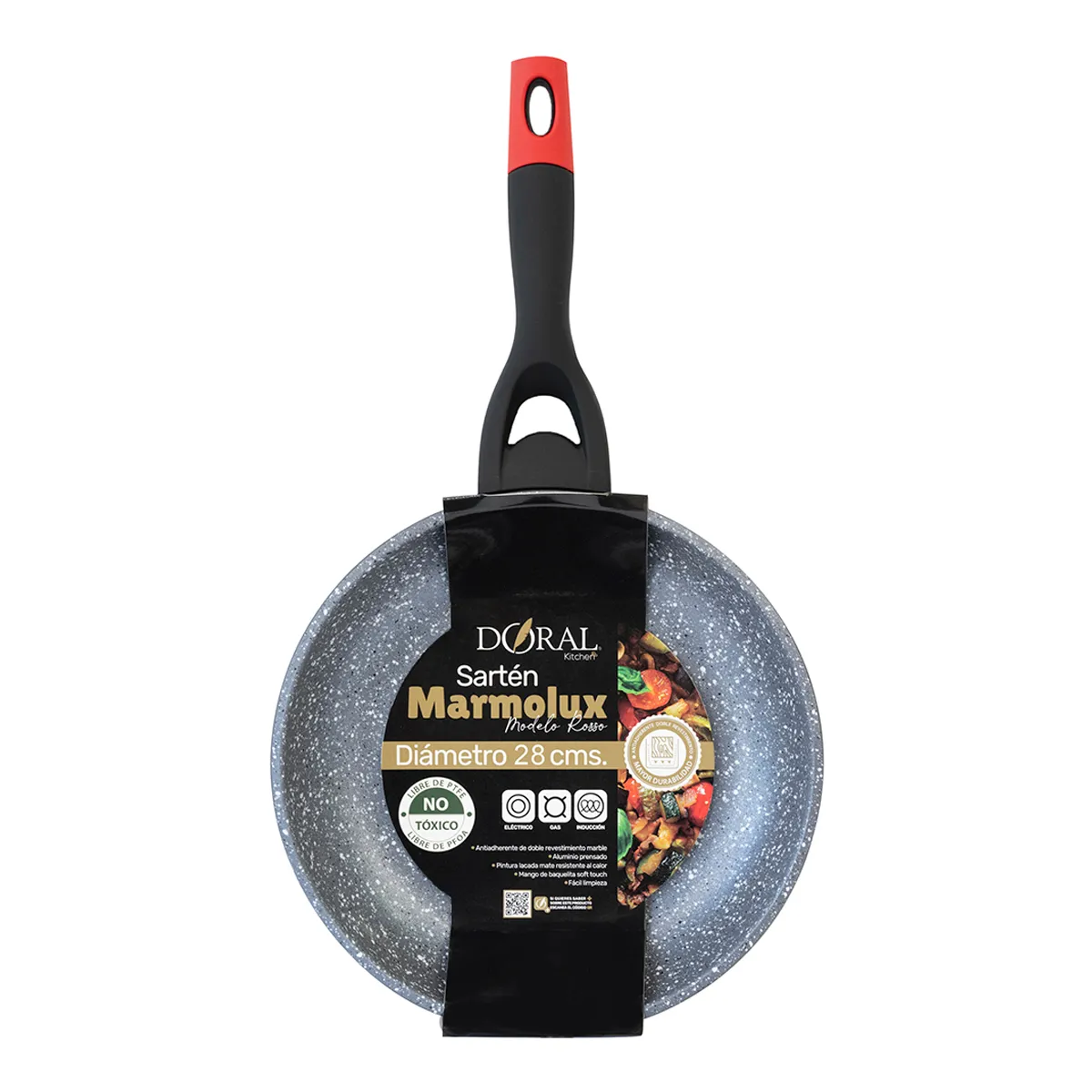 SARTÉN DORAL MARMOLUX ANTIADHERENTE 28CM - 4