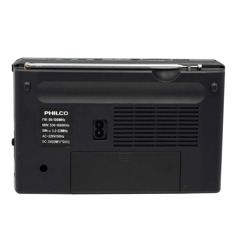 EQUIPO DE MÚSICA PHILCO 3 BANDAS RECARGABLE IC-18R USB/SD 1W - 3