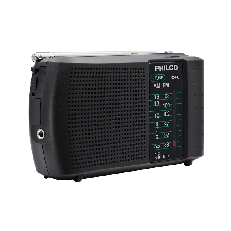 EQUIPO DE MÚSICA PHILCO PORTÁTIL PARLANTE Y AUDÍFONO