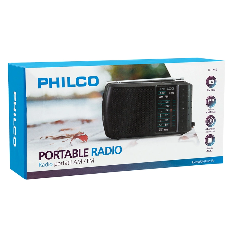 EQUIPO DE MÚSICA PHILCO PORTÁTIL PARLANTE Y AUDÍFONO - 5