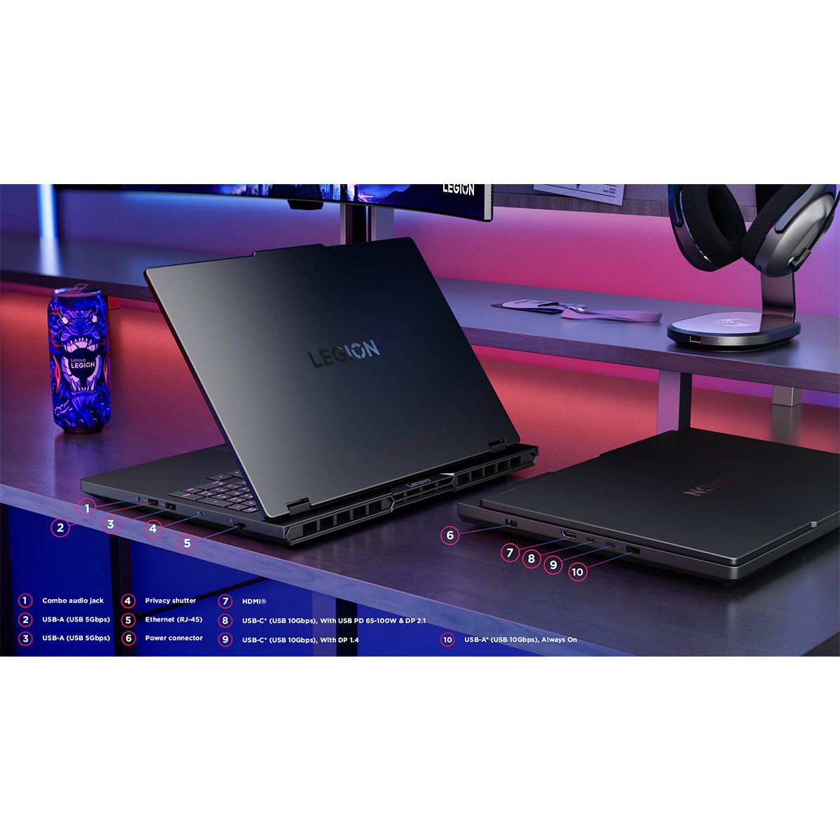 NOTEBOOK GAMER LENOVO LEGION PRO 5 INTEL CORE I9 32GB RAM 1TB SSD NVIDIA RTX 5070 16” - 10