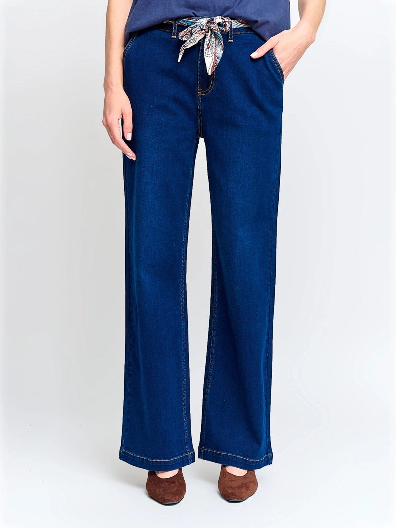 JEANS MUJER AZIZ ALGODÓN ANCHO - 2
