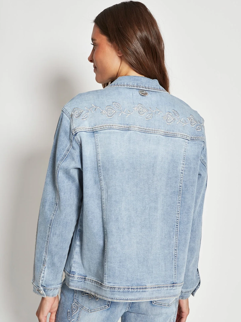 CHAQUETA MUJER TATIENNE ALGODÓN DENIM BORDADA - 2