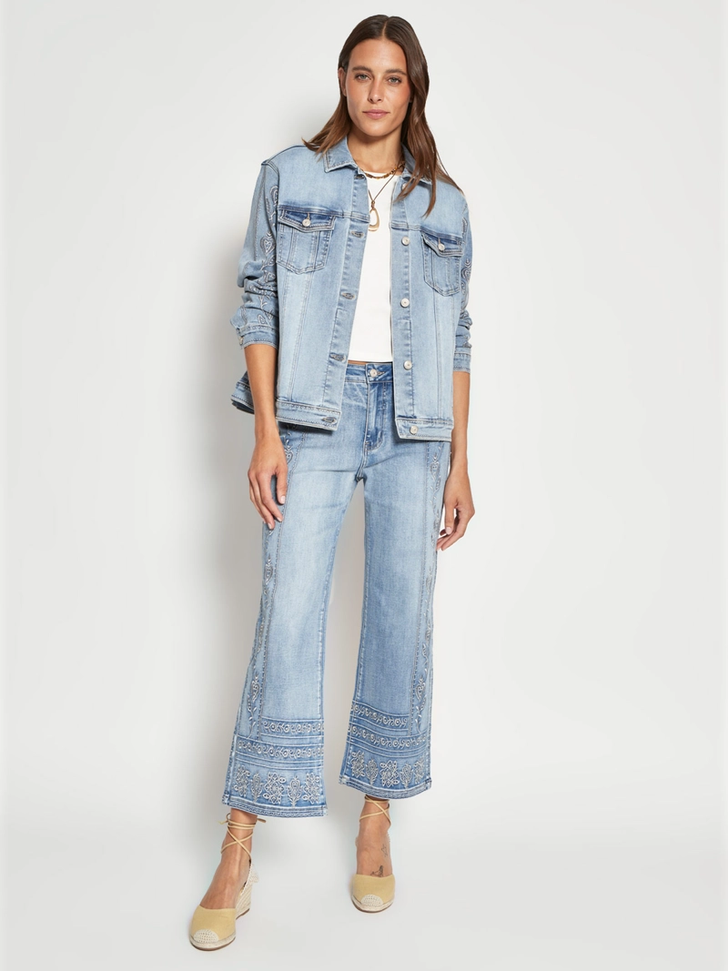 CHAQUETA MUJER TATIENNE ALGODÓN DENIM BORDADA - 4