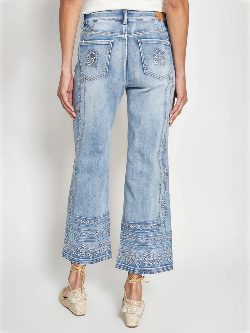 JEANS MUJER TATIENNE ALGODÓN BORDADO - 3