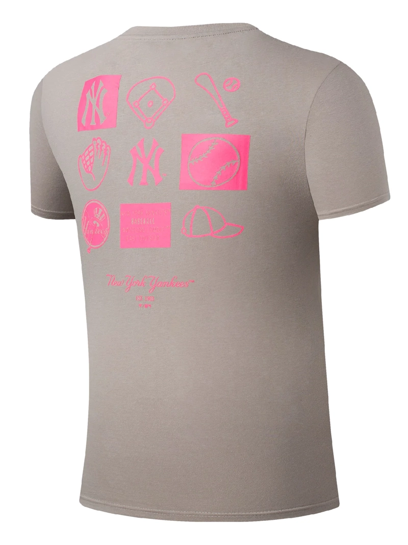 POLERA HOMBRE FEXPRO MLB BARCK BACK NY BEIGE - 2