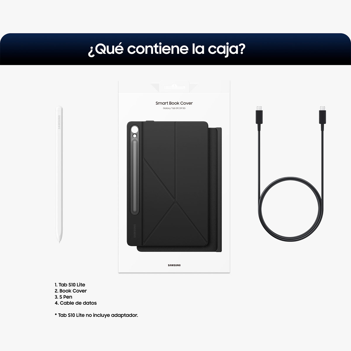 TABLET SAMSUNG GALAXY TAB S10 LITE PLATA 10.9” 128GB + BOOK COVER + S PEN - 6
