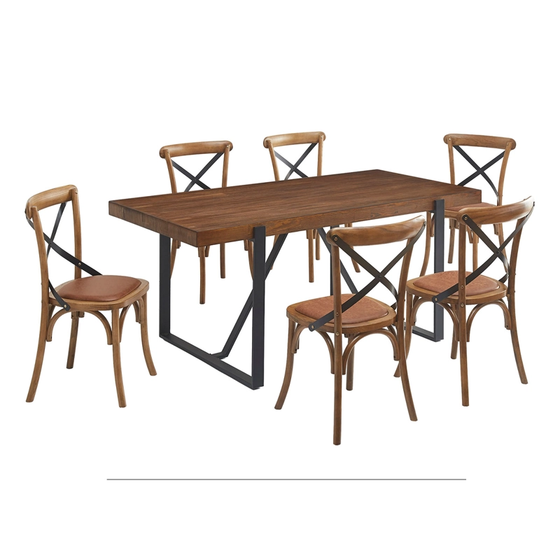 JUEGO DE COMEDOR RIPLEY HOME CRUZETA 6 SILLAS - 3