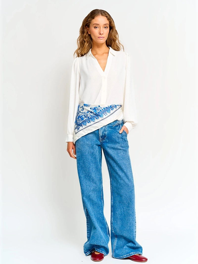 BLUSA MUJER BARBADOS MANGA LARGA FLUIDA - 4