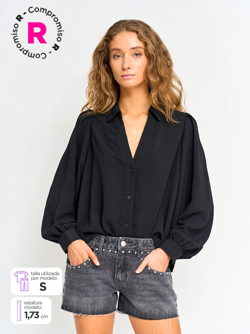 BARBADOS BLUSA MUJER BARBADOS MANGA LARGA FLUIDA