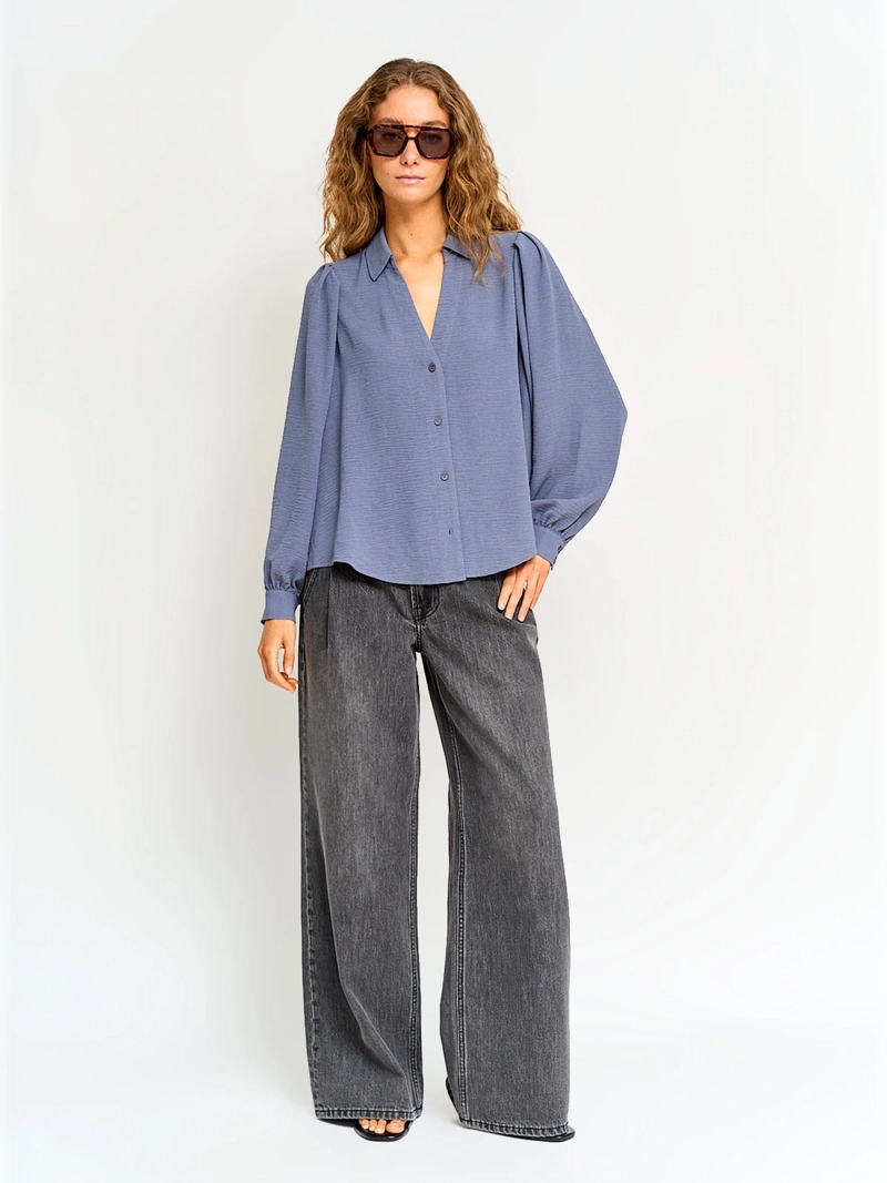 BLUSA MUJER BARBADOS MANGA LARGA FLUIDA - 4