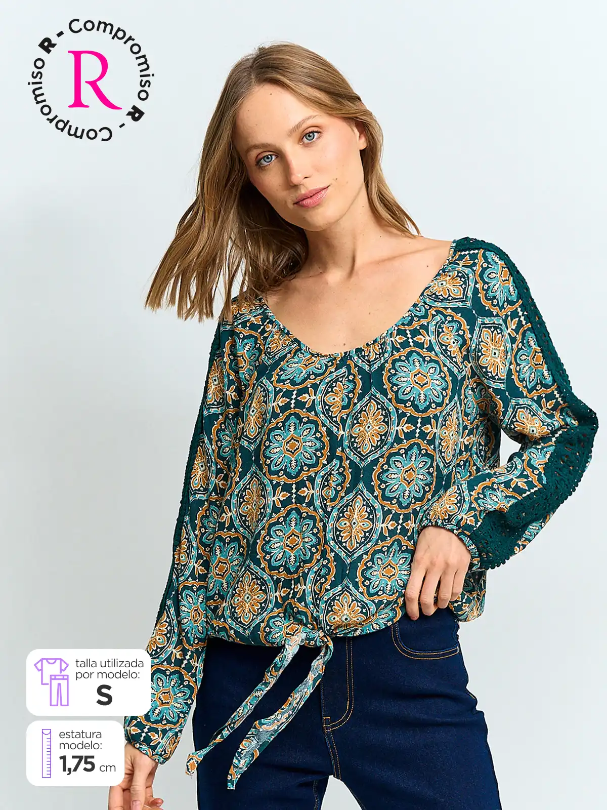 TATIENNE BLUSA MUJER TATIENNE MANGA LARGA ESTAMPADA