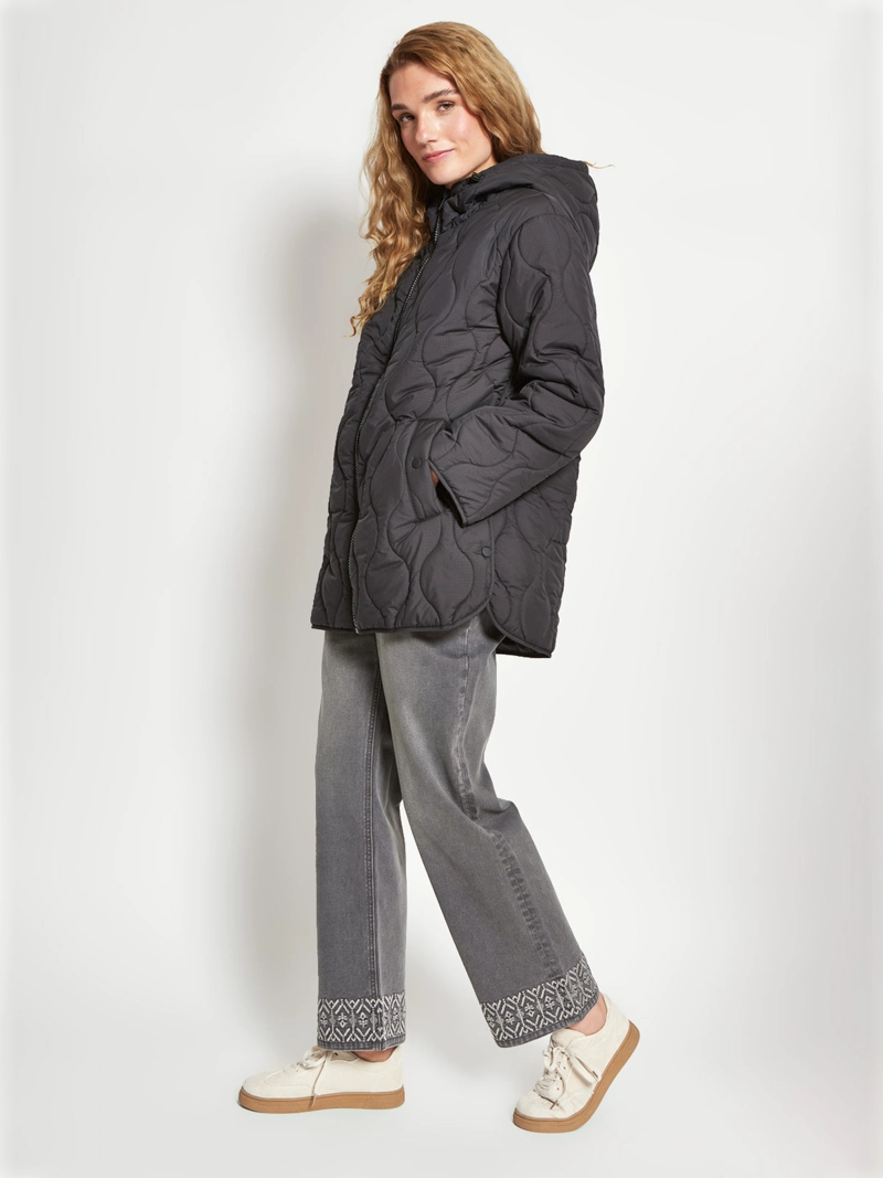 PARKA MUJER AZIZ LARGA CON GORRO - 4