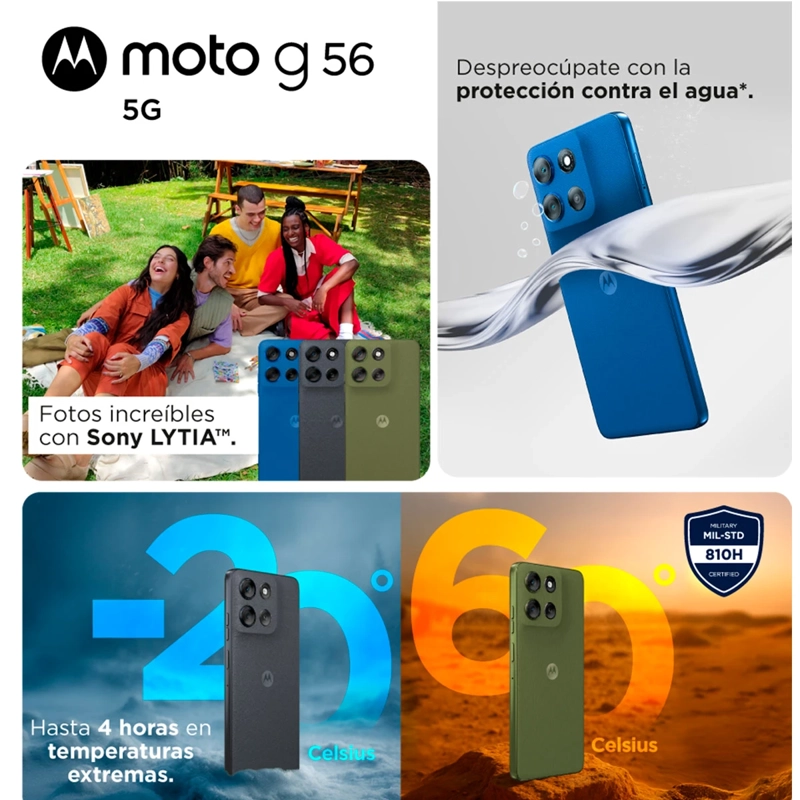 SMARTPHONE MOTOROLA G56 5G 256GB 8GB RAM 50MP 6.7” - 8