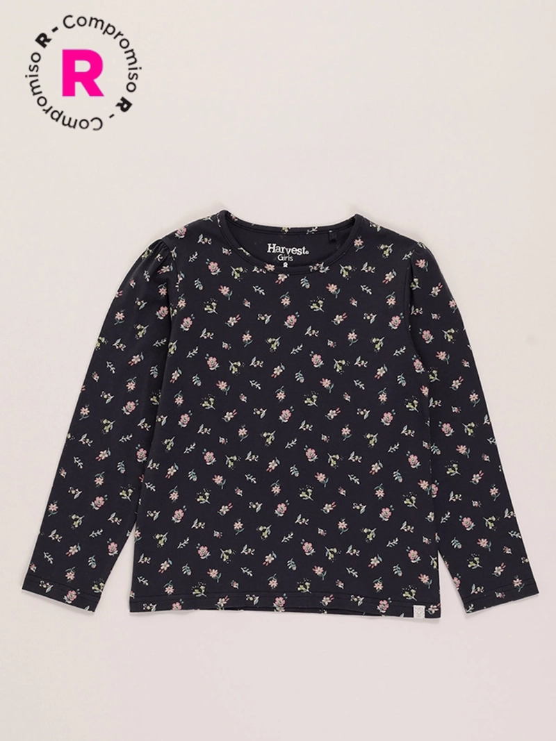 POLERA MANGA LARGA ALGODÓN NIÑA HARVEST FULL PRINT - 1