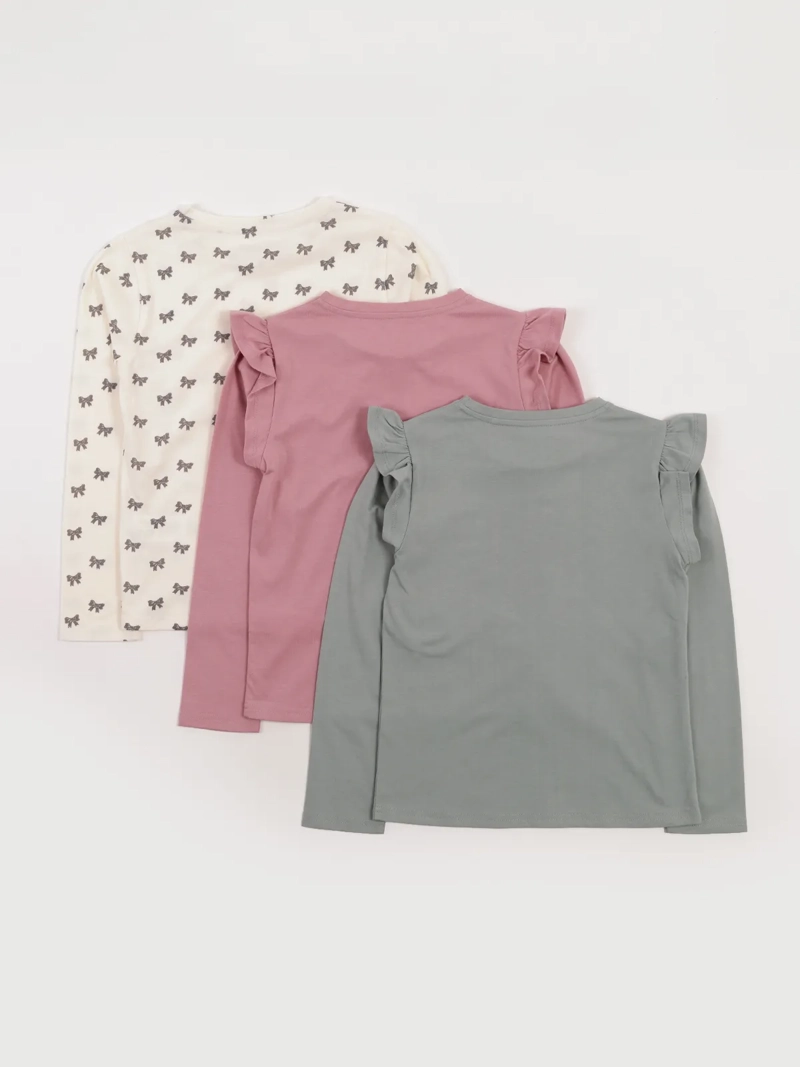 POLERAS MANGA LARGA NIÑA HARVEST TRIPACK - 2