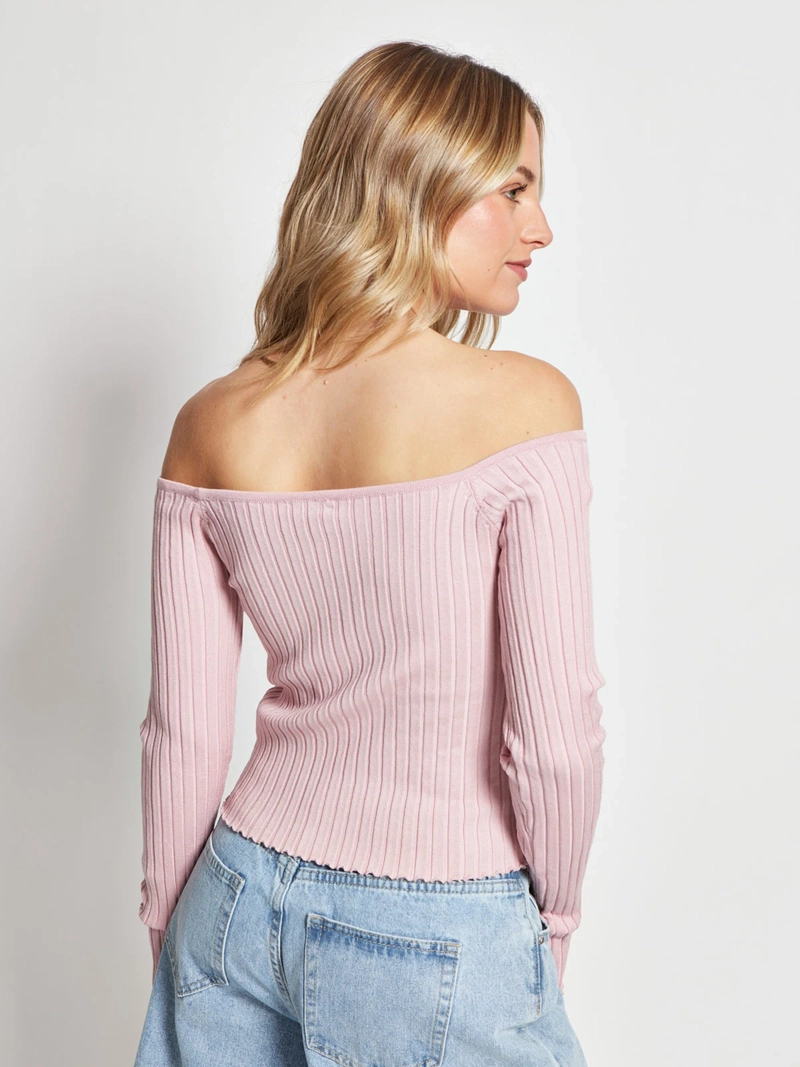 SWEATER MUJER INDEX MANGA LARGA HOMBROS DESCUBIERTOS - 2