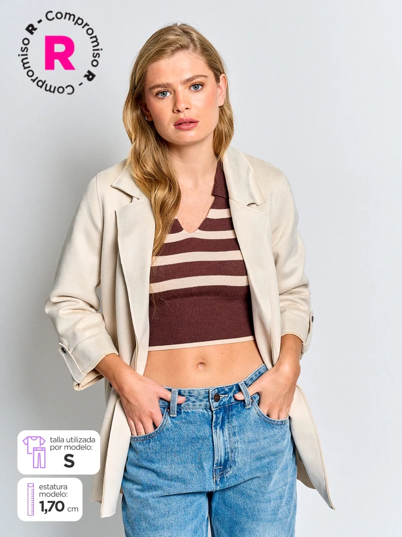 INDEX BLAZER MUJER INDEX EFECTO PIEL
