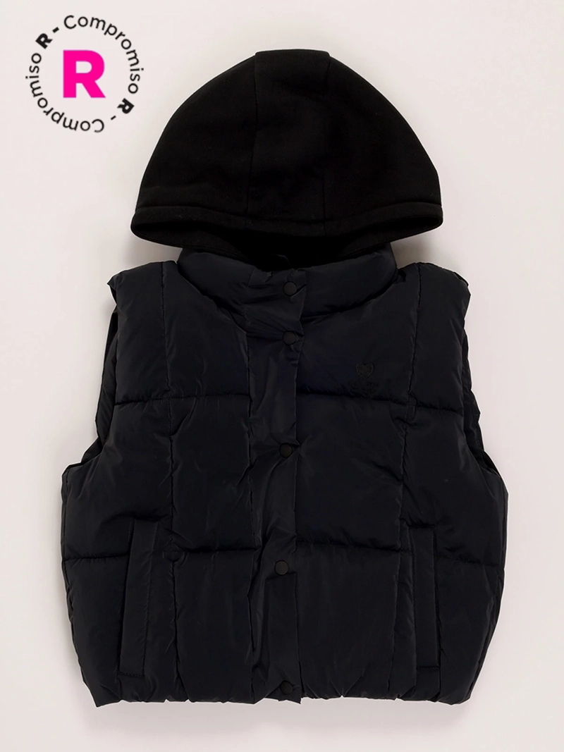 PARKA SIN MANGA NIÑA INDEX HOOD - 1