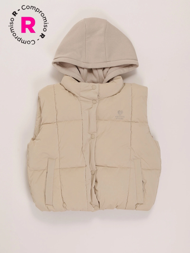 PARKA SIN MANGA NIÑA INDEX HOOD - 1