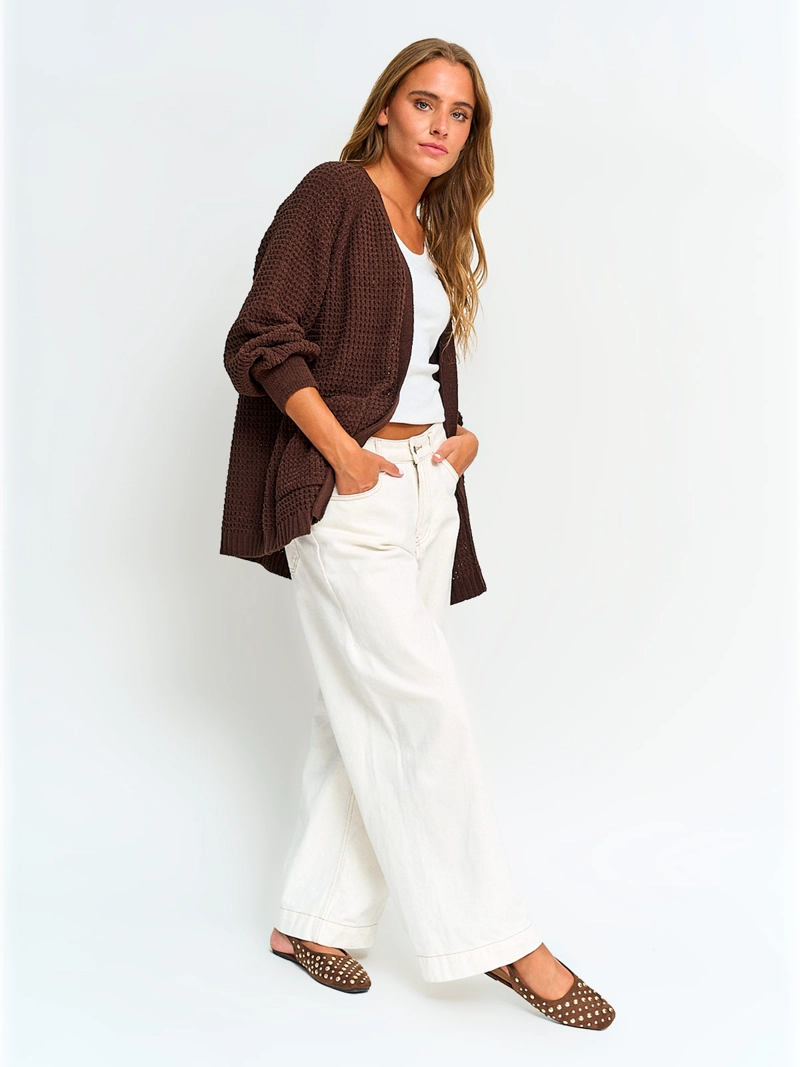 CARDIGAN MUJER INDEX CHENILLE - 4