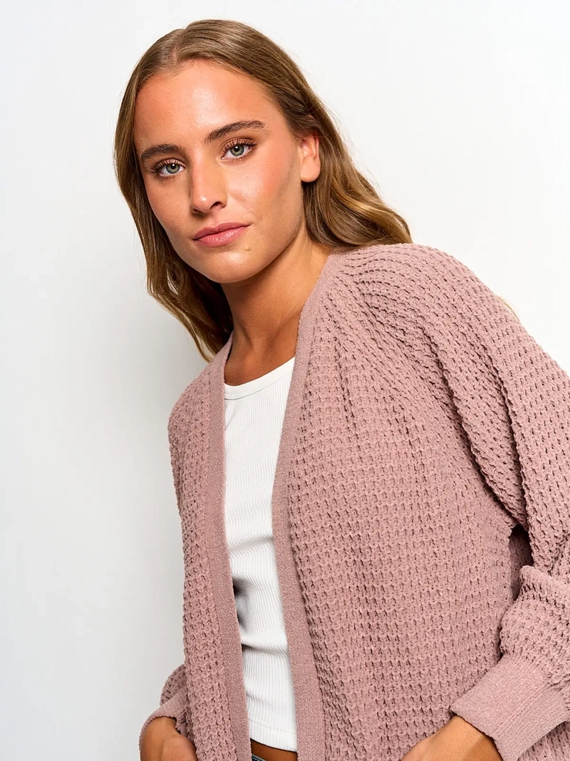 CARDIGAN MUJER INDEX CHENILLE - 3