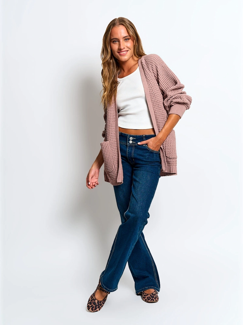 CARDIGAN MUJER INDEX CHENILLE - 4