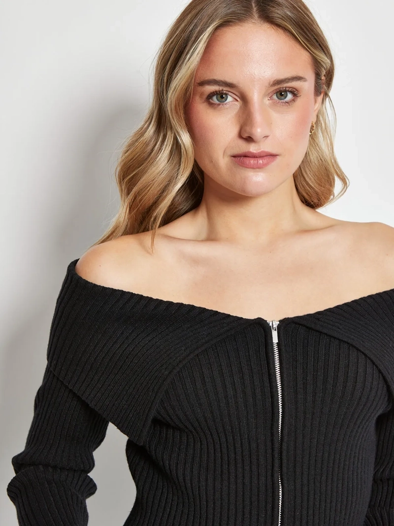 SWEATER MUJER INDEX MANGA LARGA HOMBROS DESCUBIERTOS - 3