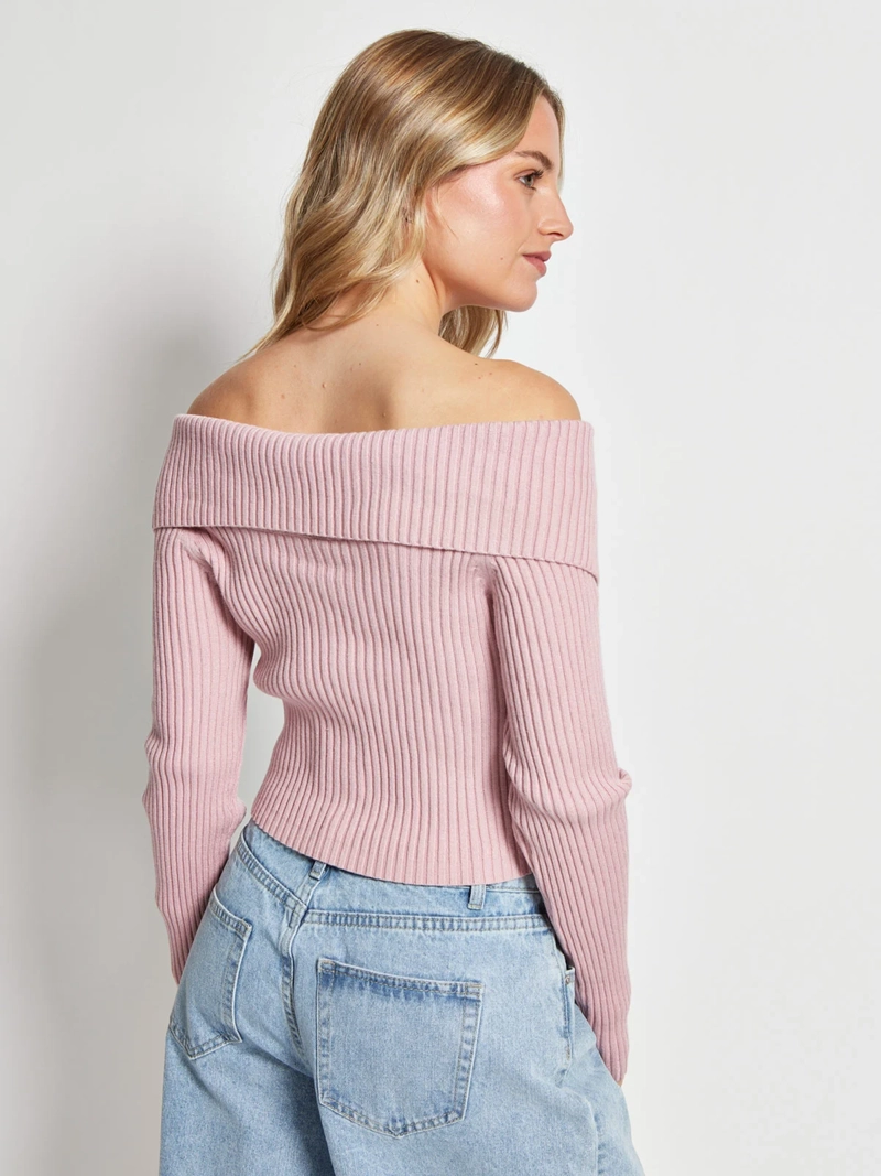 SWEATER MUJER INDEX MANGA LARGA HOMBROS DESCUBIERTOS - 2