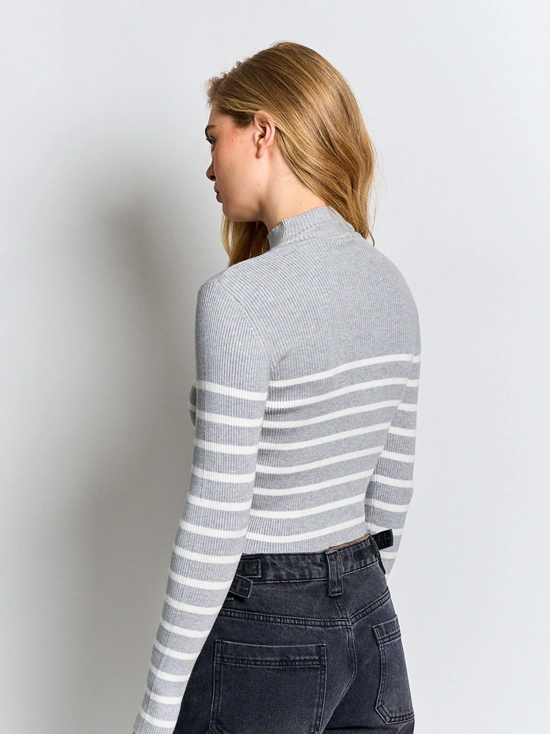 SWEATER MUJER INDEX CUELLO MOCK MANGA LARGA - 2