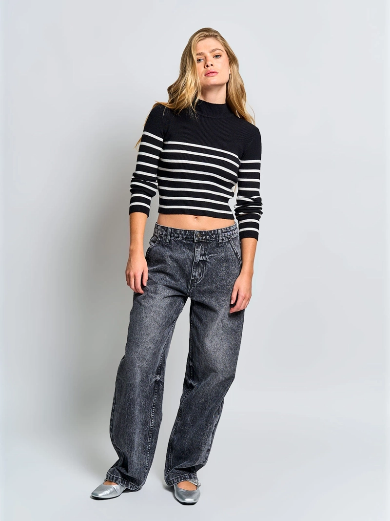 SWEATER MUJER INDEX CUELLO MOCK MANGA LARGA - 4