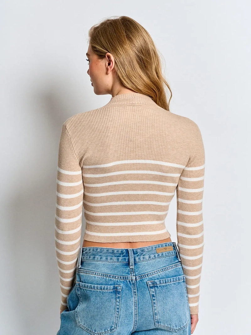 SWEATER MUJER INDEX CUELLO MOCK MANGA LARGA - 2
