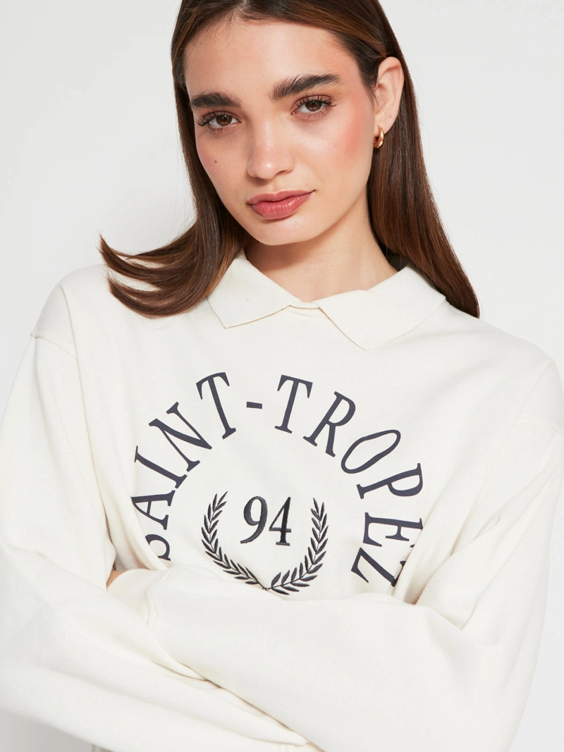 POLERÓN MUJER INDEX ALGODÓN CUELLO POLO MANGA LARGA - 3