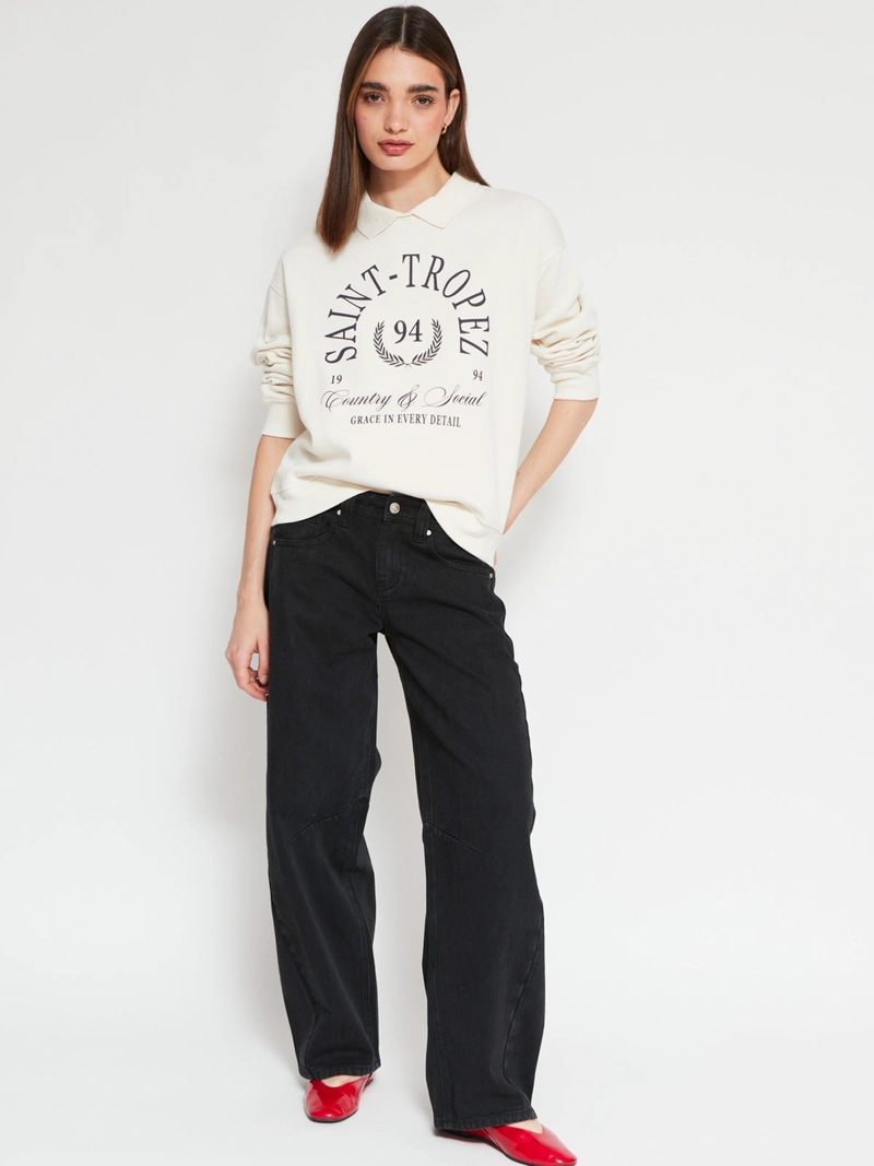 POLERÓN MUJER INDEX ALGODÓN CUELLO POLO MANGA LARGA - 4
