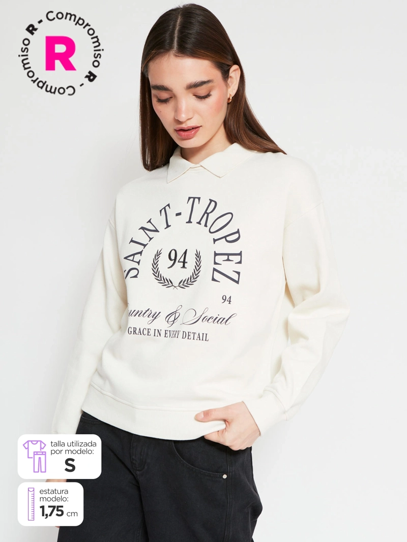 INDEX POLERÓN MUJER INDEX ALGODÓN CUELLO POLO MANGA LARGA