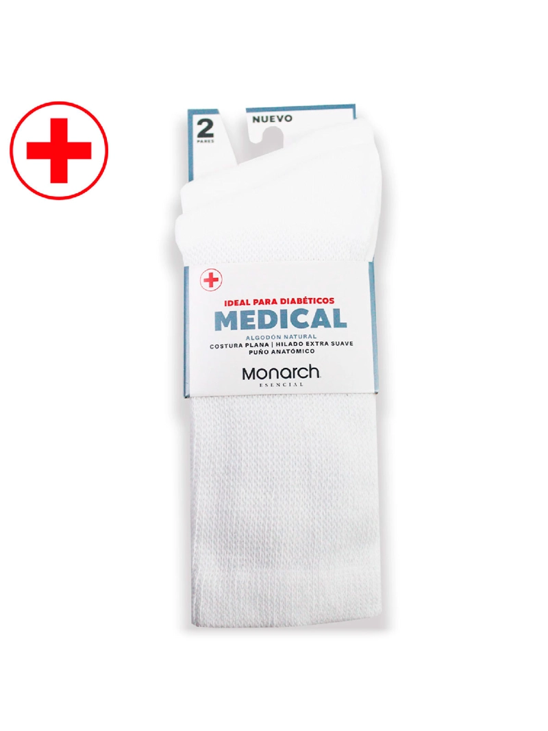 CALCETINES MONARCH PACK X2 ALGODÓN DIABÉTICO - 1