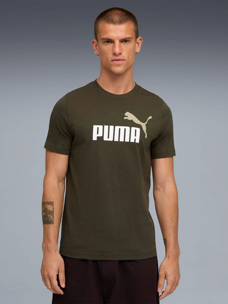 POLERÓN HOMBRE PUMA ESSENTIALS+ 2 COLORES LOGO NO.1