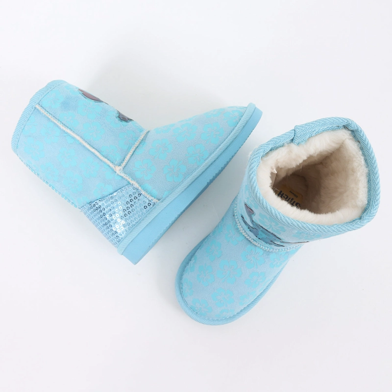 BOTAS NIÑA STITCH CELESTE - 3