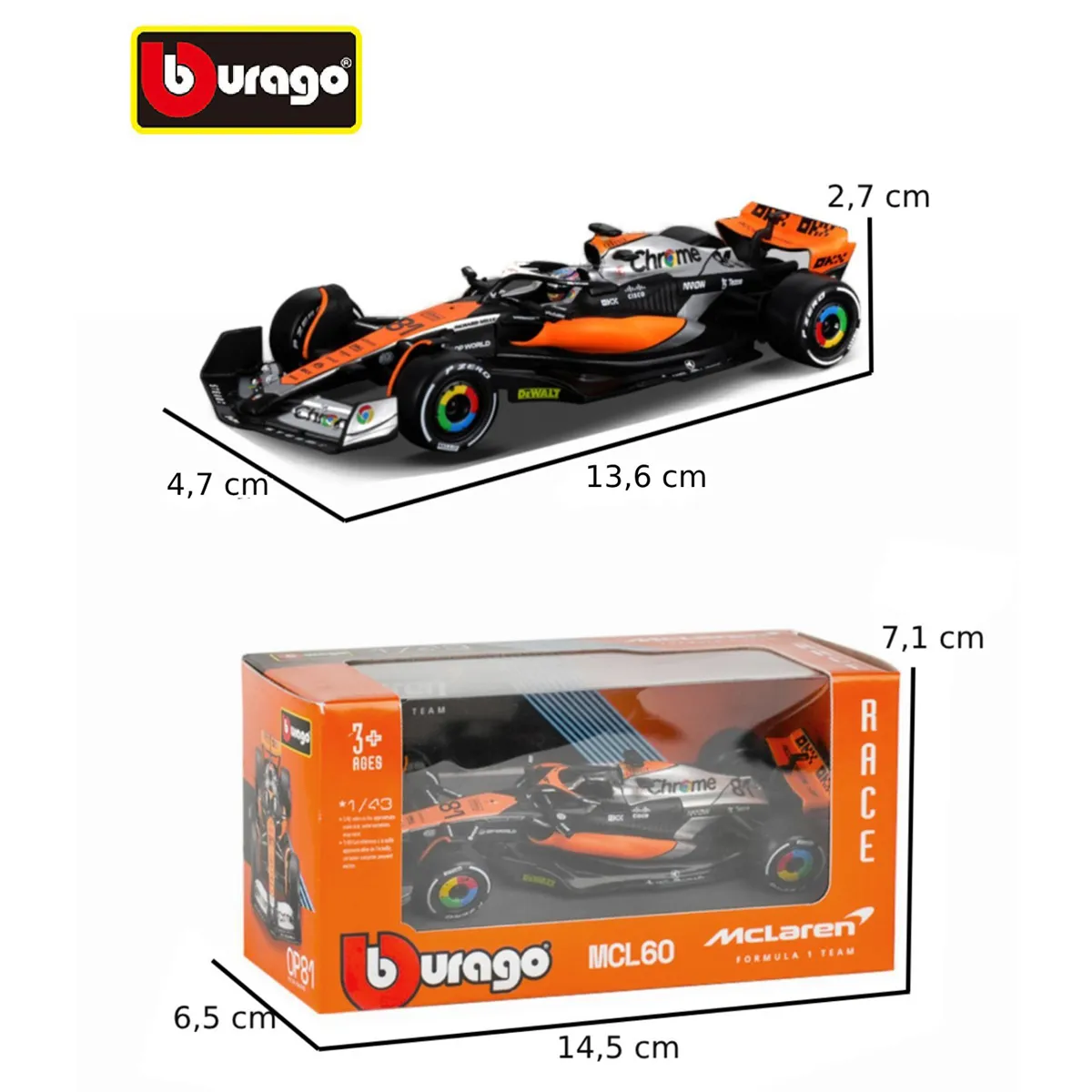 AUTO DE COLECCIÓN MC LAREN #81 - 9